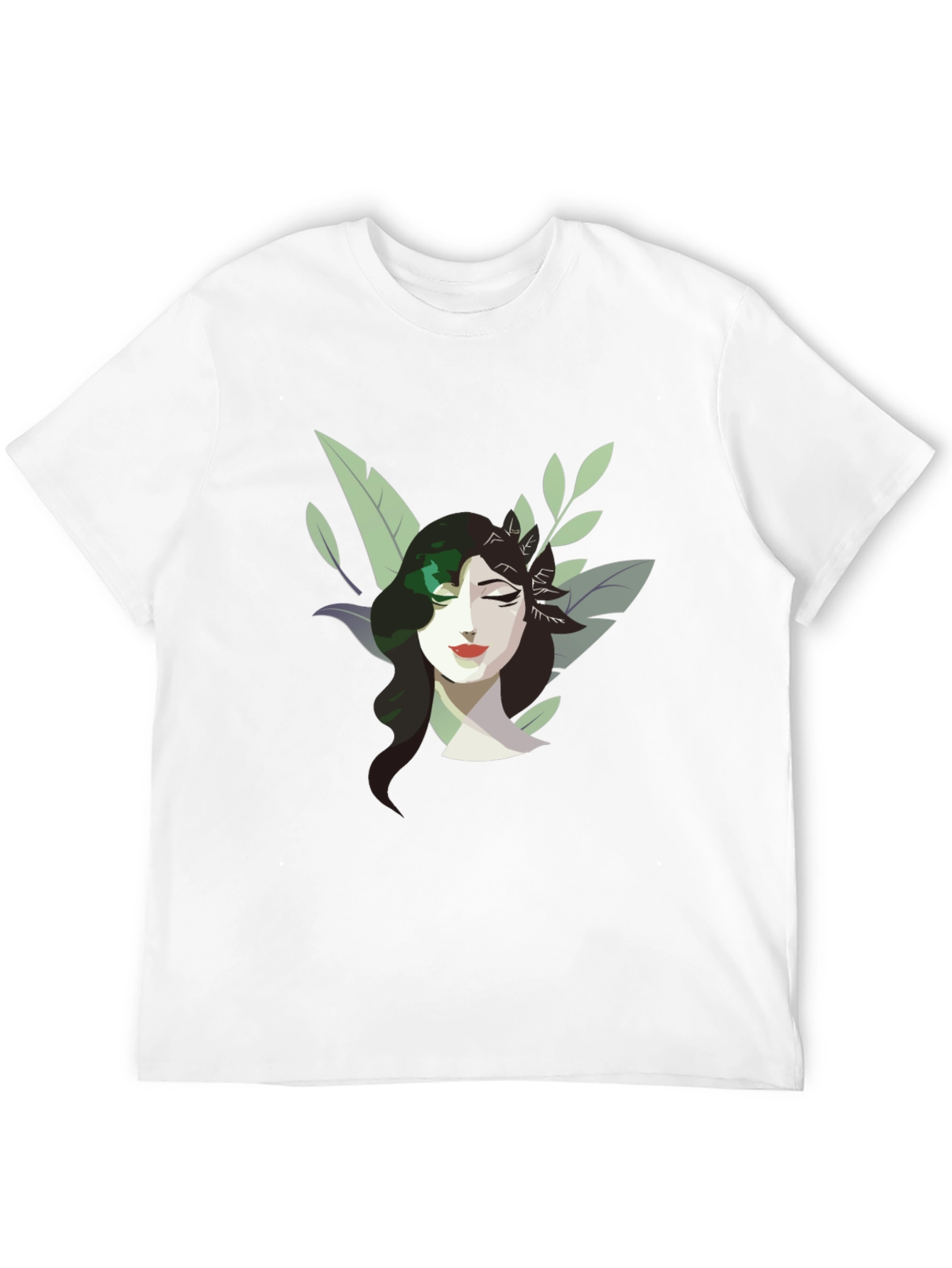 Nature Woman Graphic Tee - Stylish Black T-Shirt