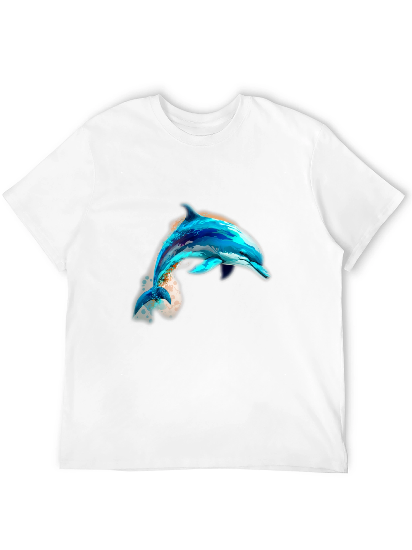 Dolphin Graphic Black T-Shirt
