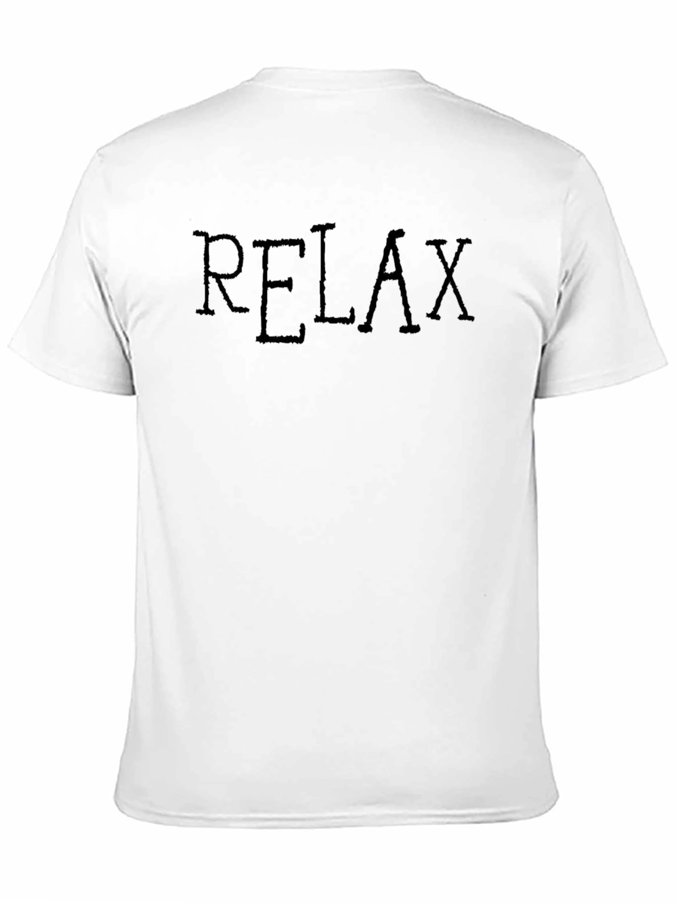 Relax Black Graphic T-Shirt - Mens Casual Wear