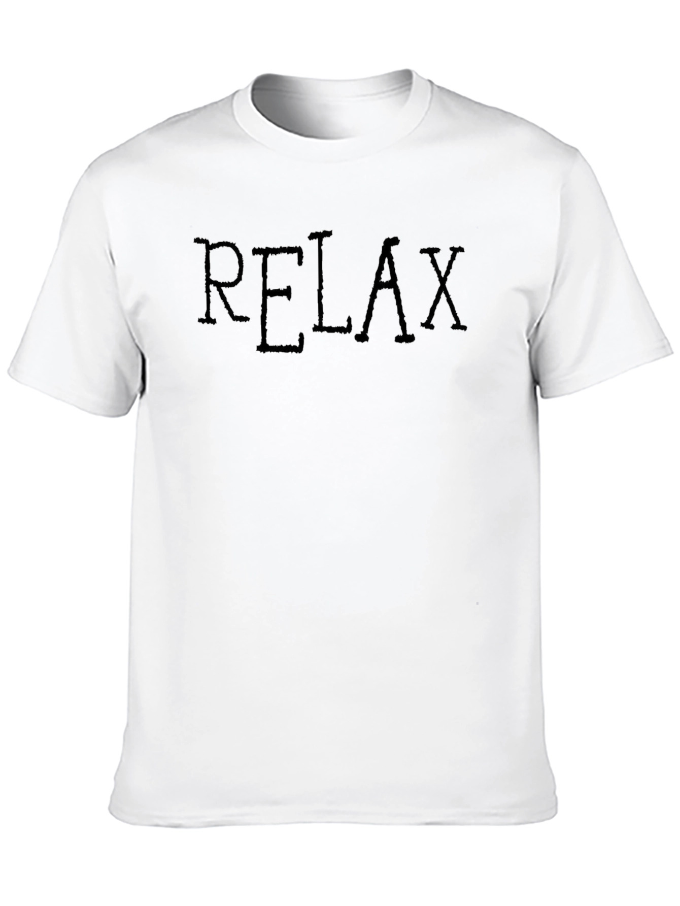 Relax Black Graphic T-Shirt - Mens Casual Wear