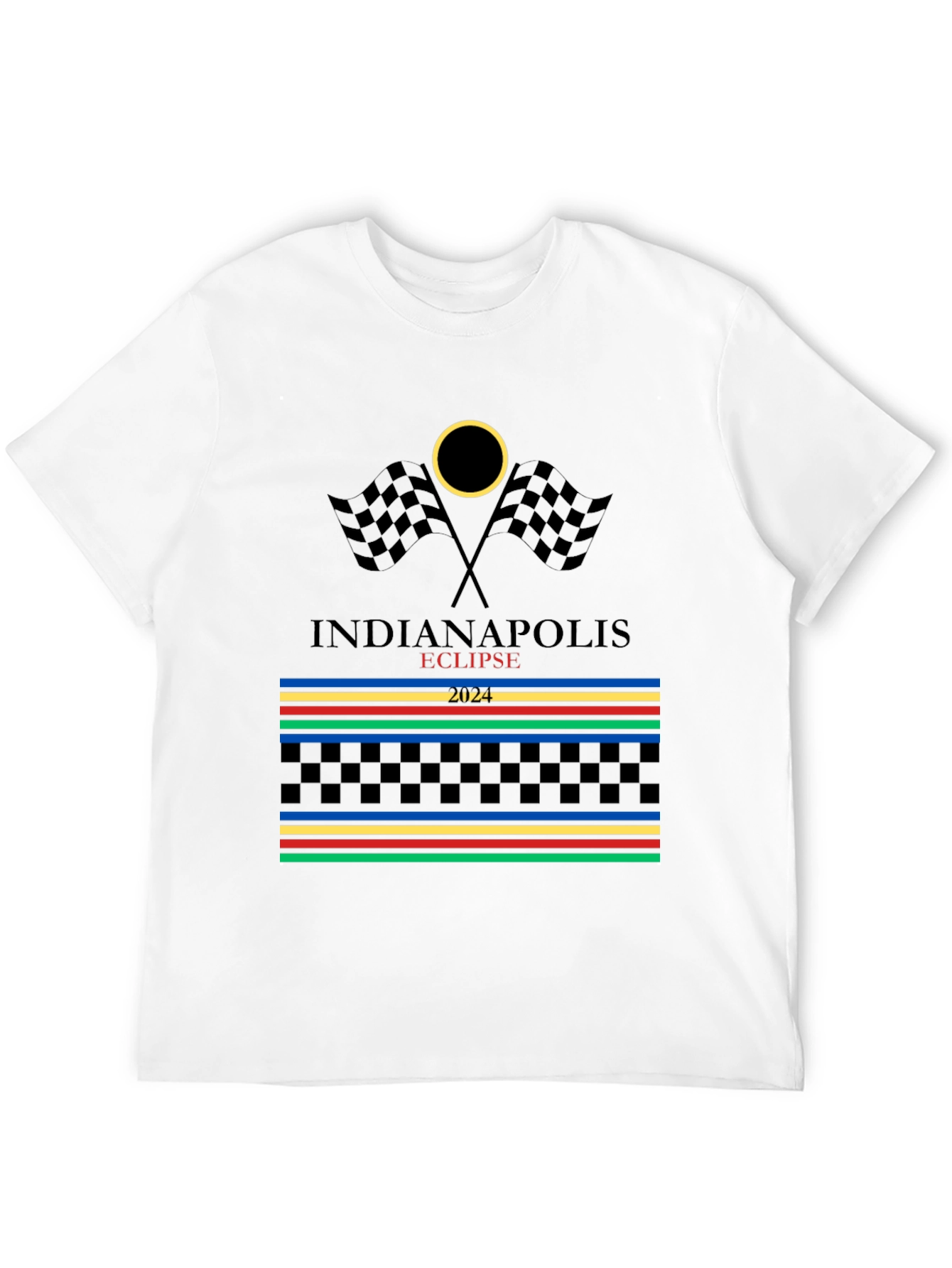 Indianapolis Eclipse 2024 Graphic T-Shirt