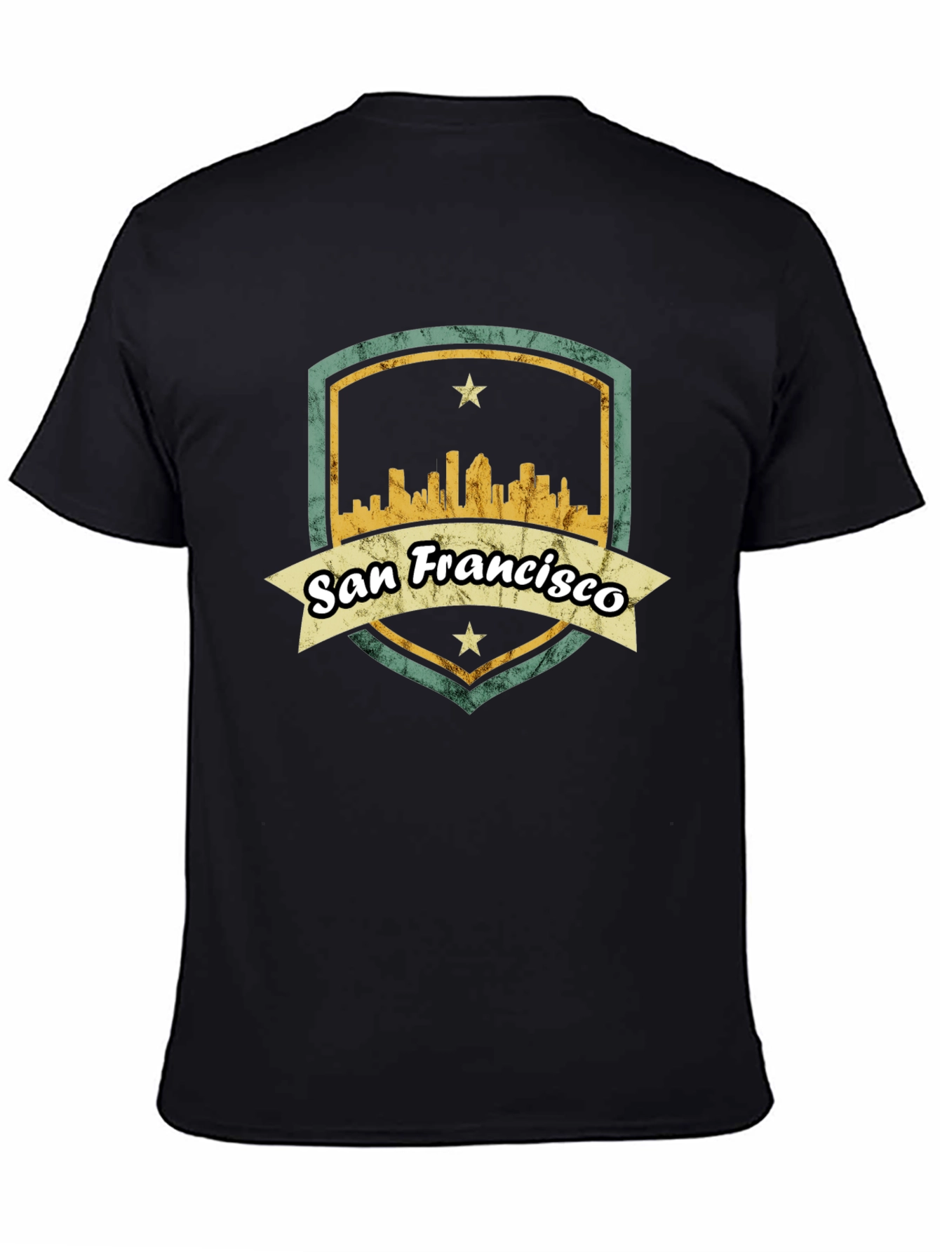 San Francisco Skyline T-Shirt - Retro Design