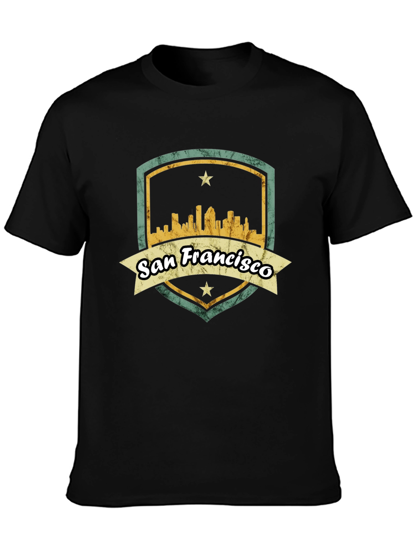 San Francisco Skyline T-Shirt - Retro Design