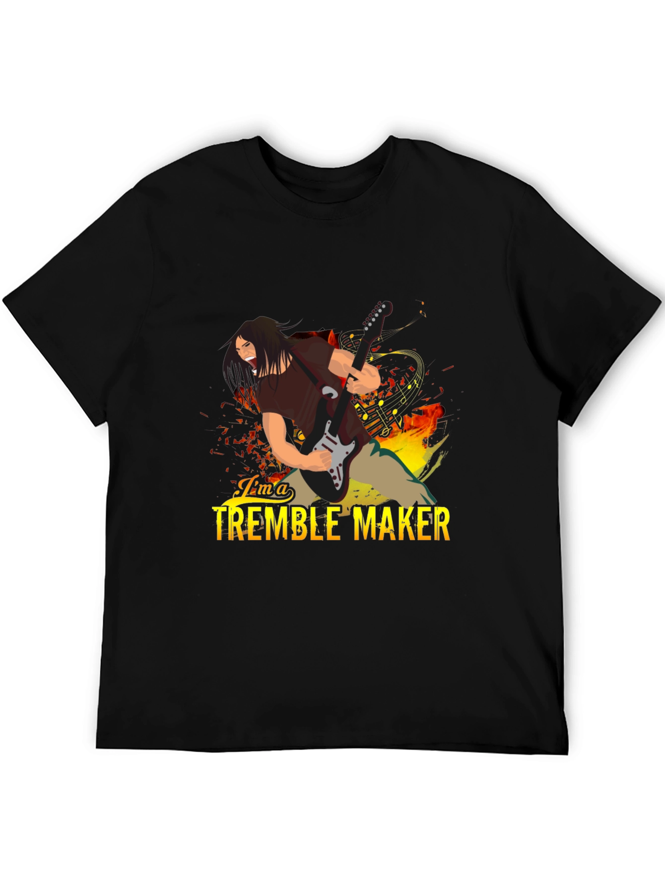 Tremble Maker Graphic Tee - Black Cotton T-Shirt