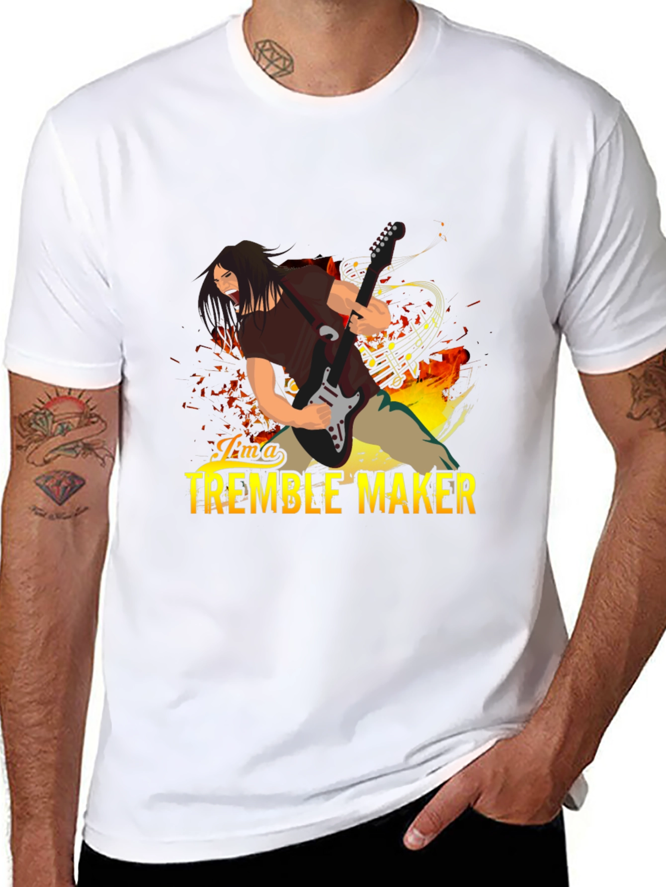 Tremble Maker Graphic Tee - Black Cotton T-Shirt