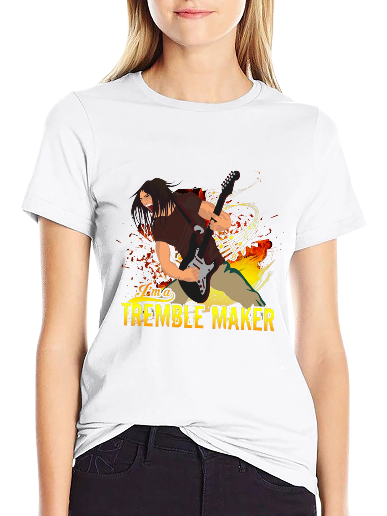 Tremble Maker Graphic Tee - Black Cotton T-Shirt