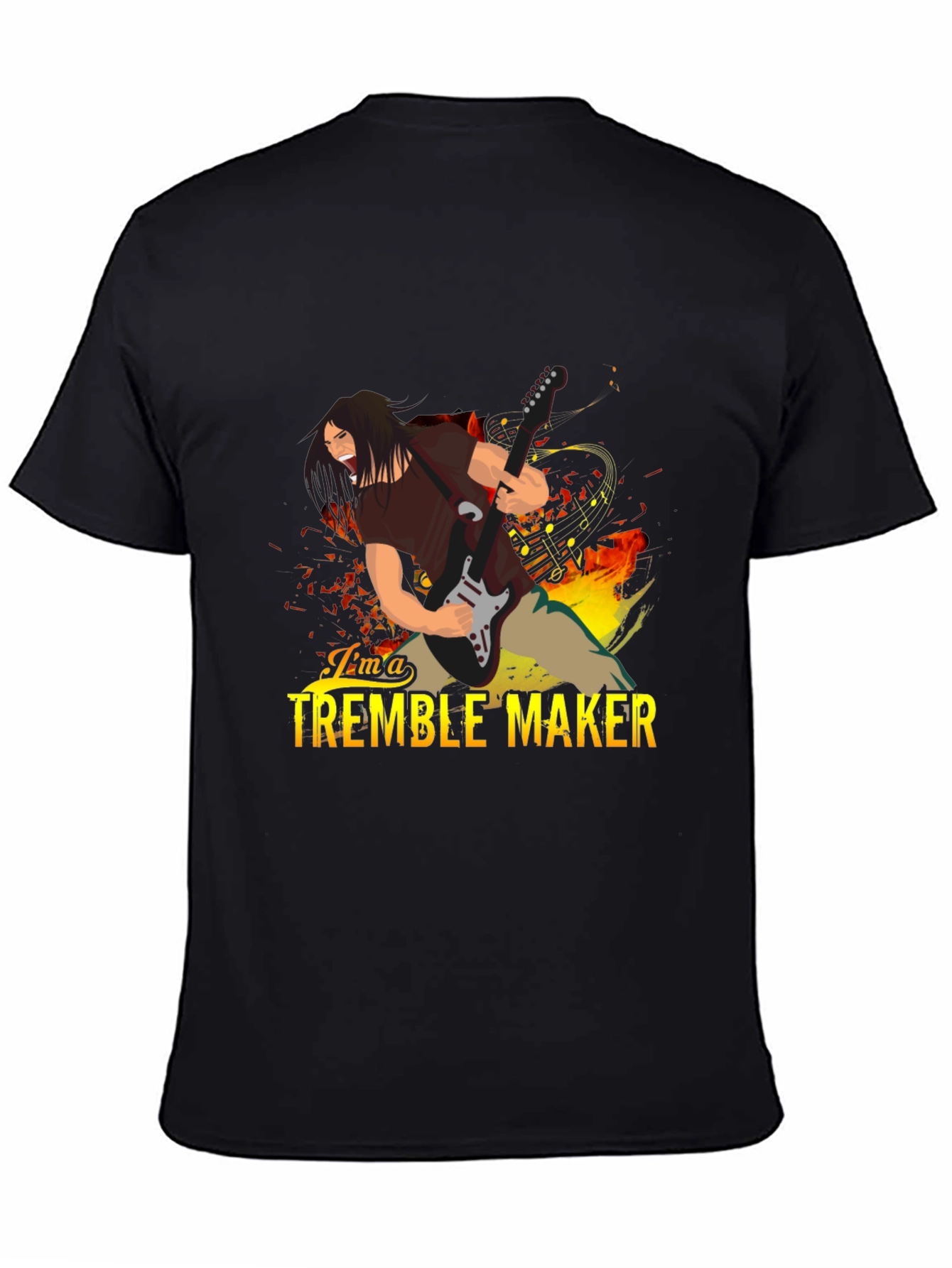 Tremble Maker Graphic Tee - Black Cotton T-Shirt