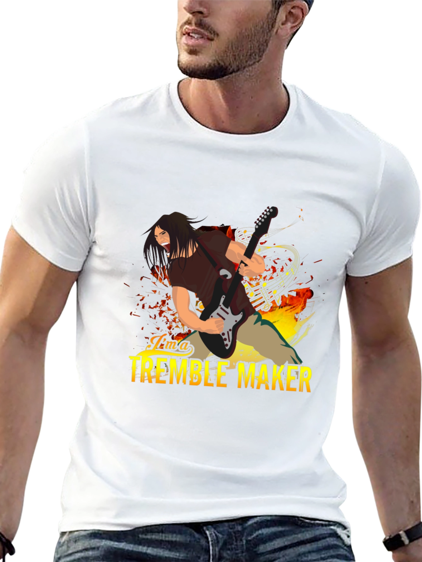 Tremble Maker Graphic Tee - Black Cotton T-Shirt