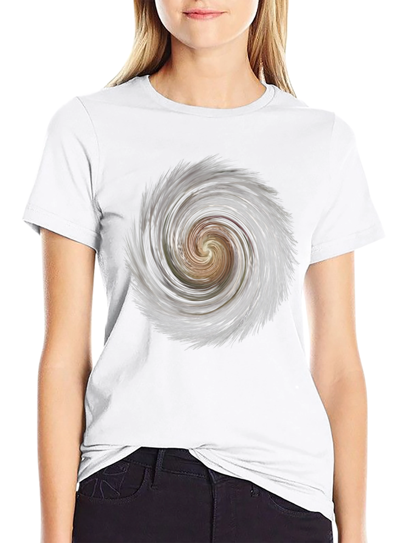 Vortex Graphic Tee - Black Cotton Blend
