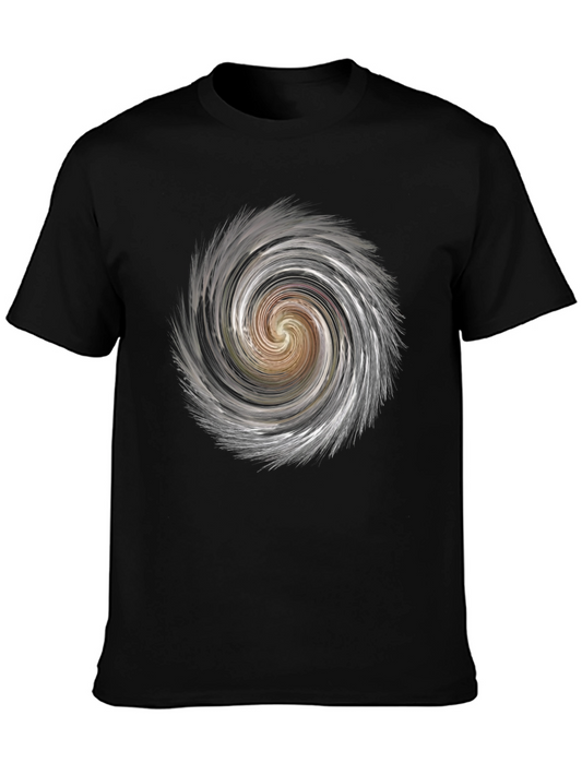 Vortex Graphic Tee - Black Cotton Blend