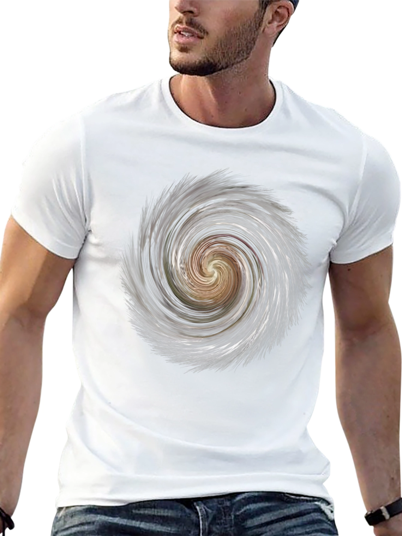 Vortex Graphic Tee - Black Cotton Blend