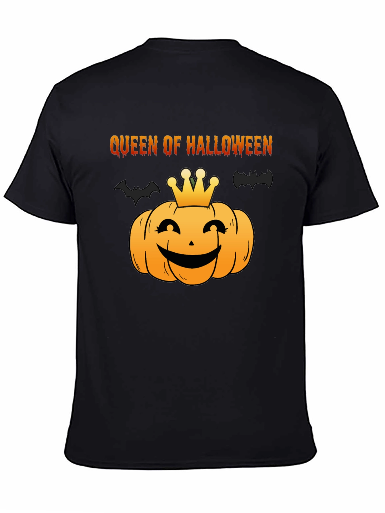 Queen of Halloween T-Shirt - Pumpkin Graphic Tee