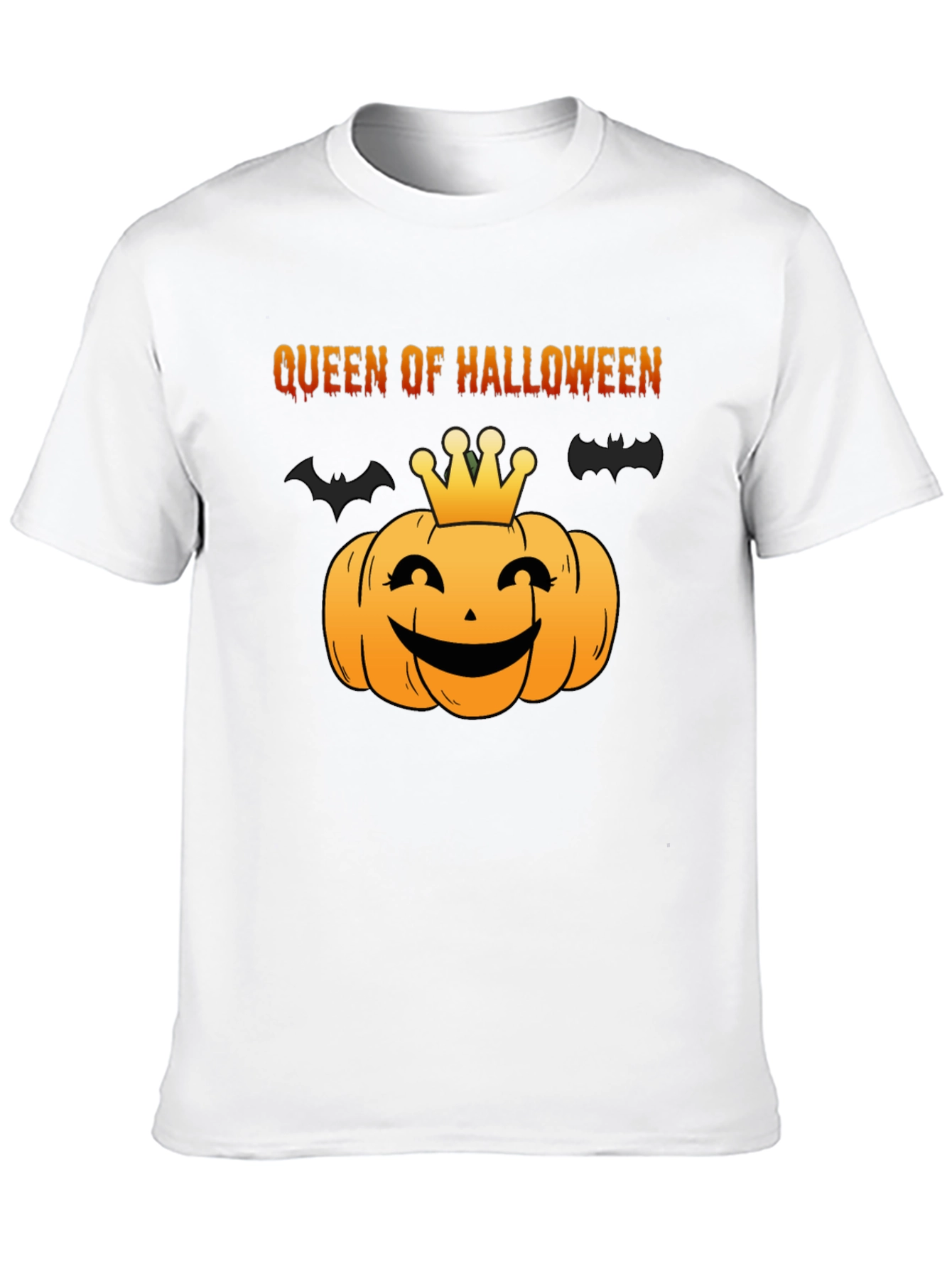 Queen of Halloween T-Shirt - Pumpkin Graphic Tee