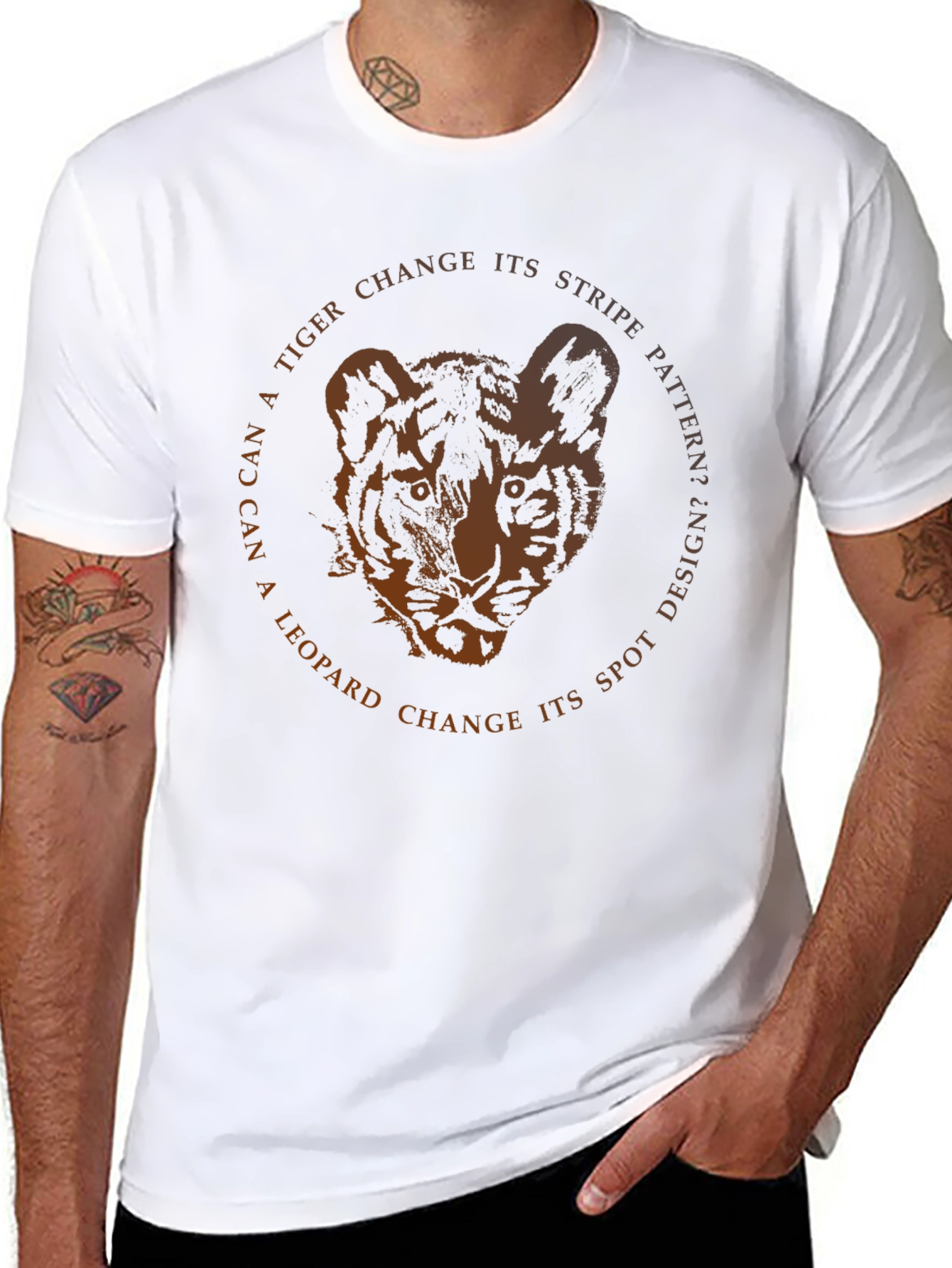 Tiger Stripe Pattern Tee