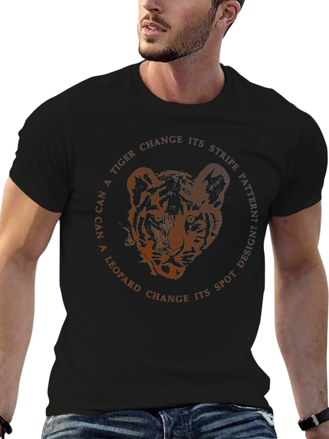 Tiger Stripe Pattern Tee