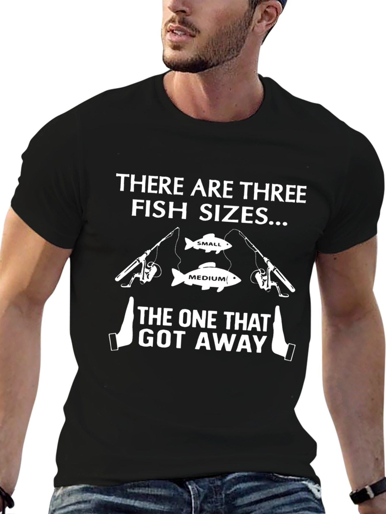 Funny Fishing T-Shirt - Three Fish Sizes