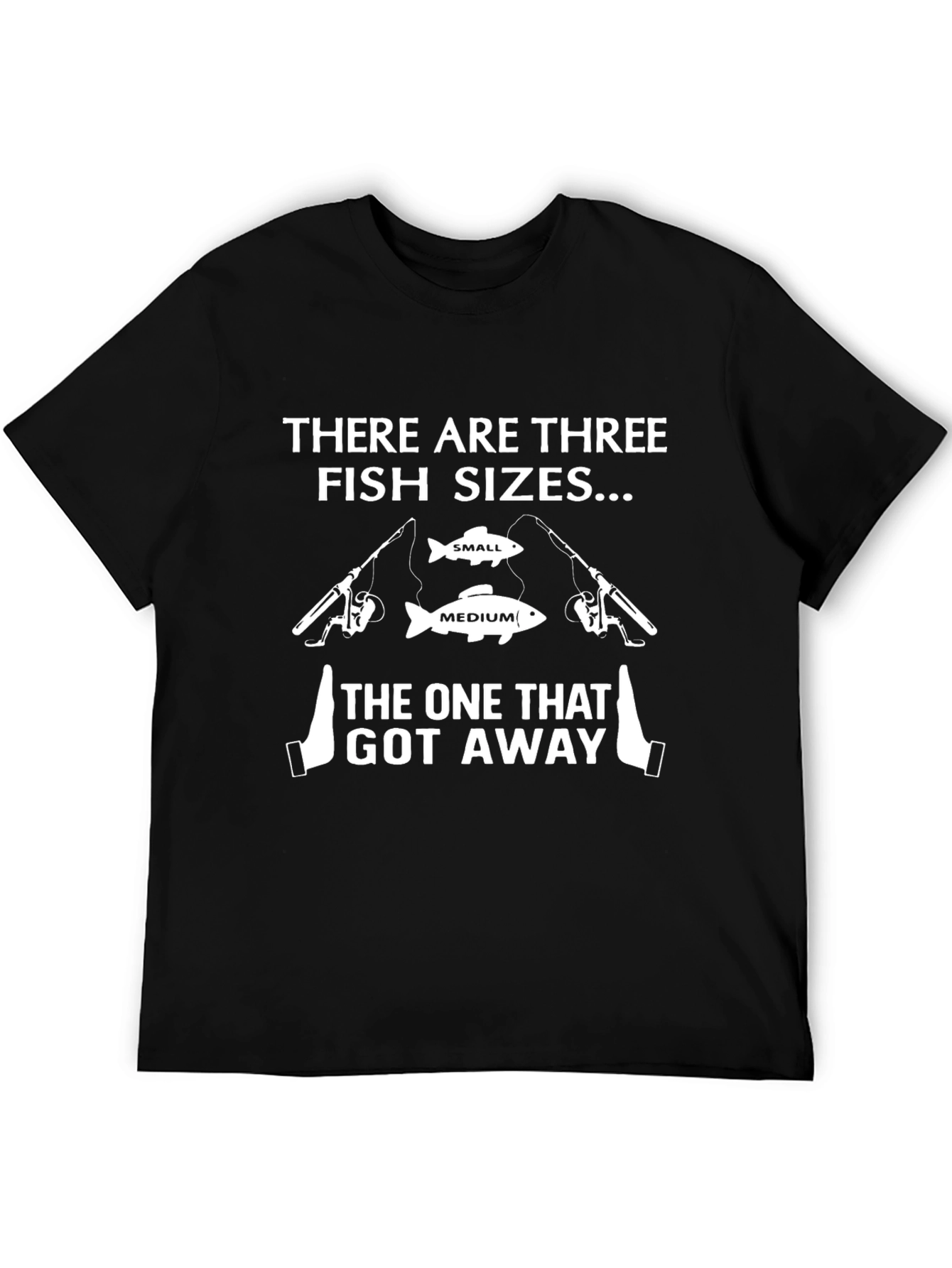 Funny Fishing T-Shirt - Three Fish Sizes