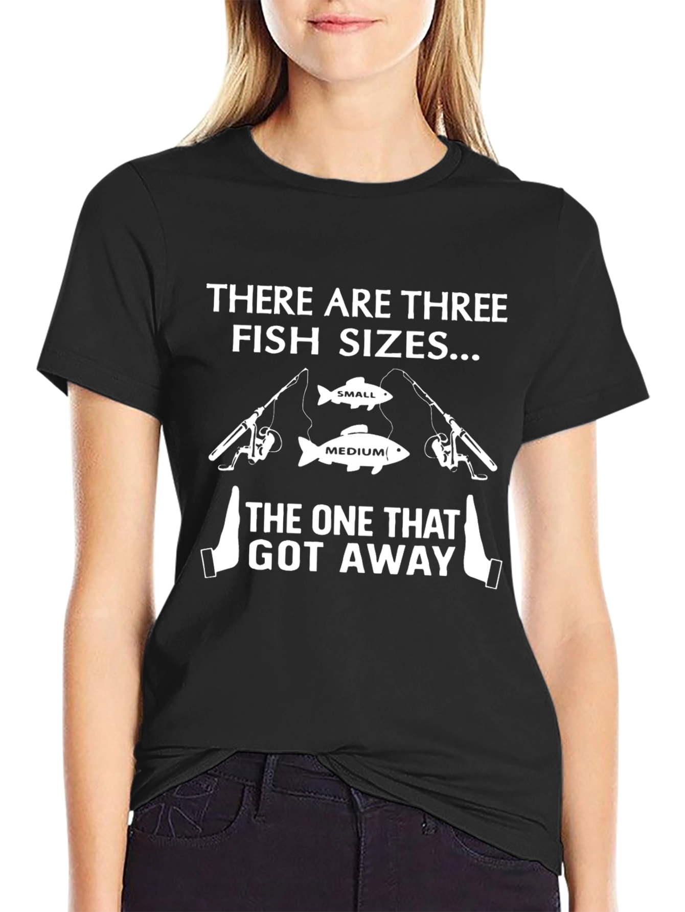 Funny Fishing T-Shirt - Three Fish Sizes