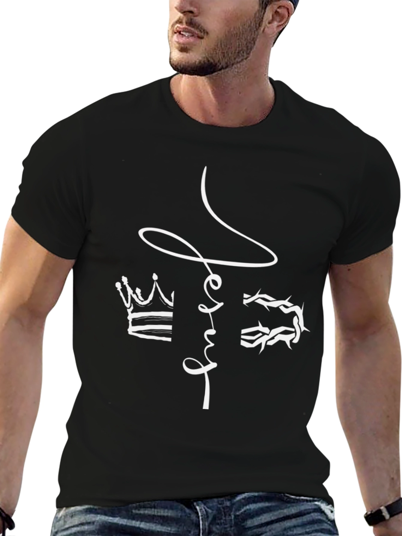 Jesus Crown of Thorns Graphic Tee