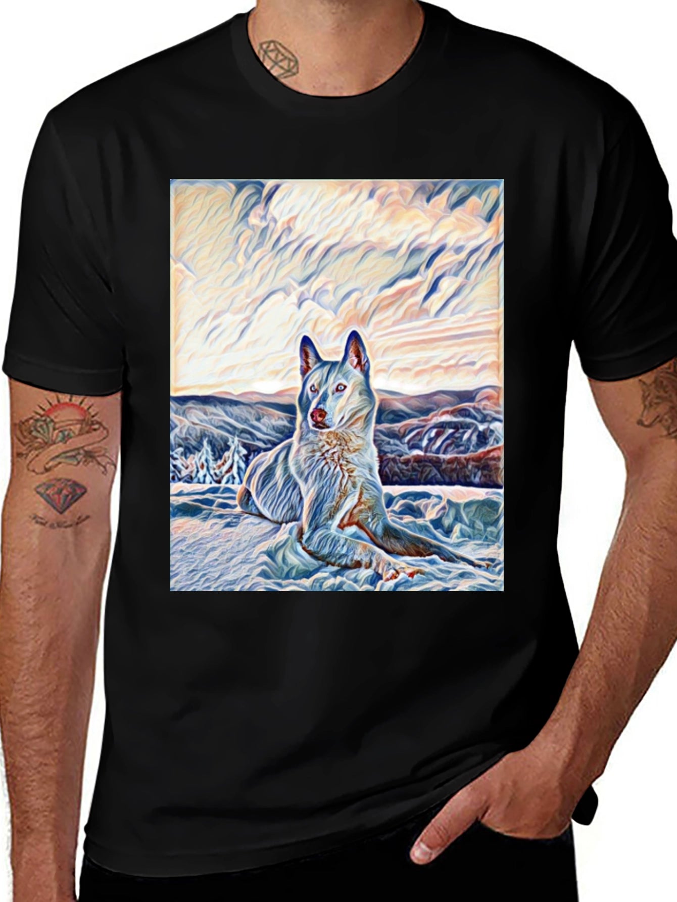 Dog Artistic T-Shirt