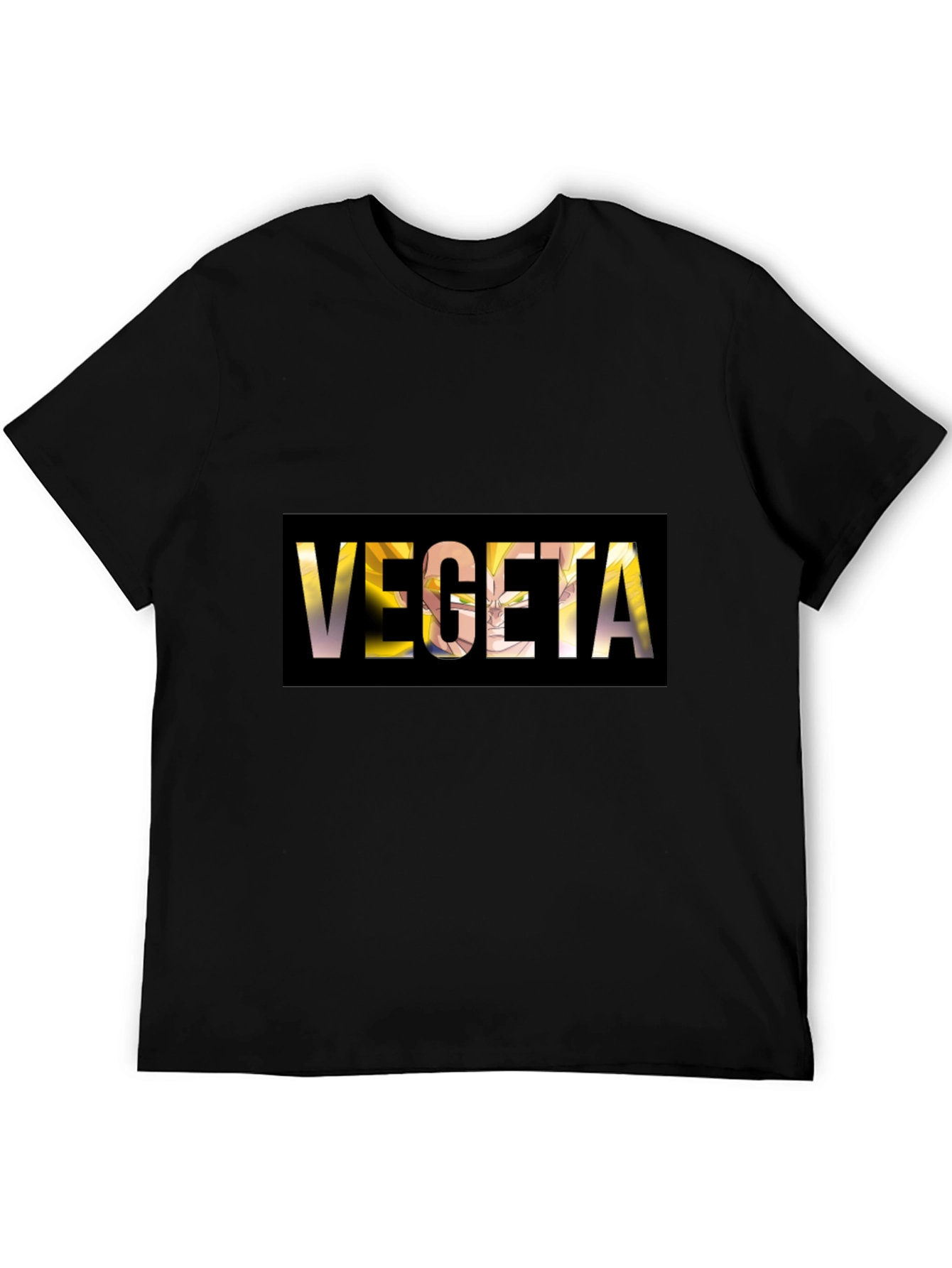 Vegeta Dragon Ball Z Black Graphic Tee