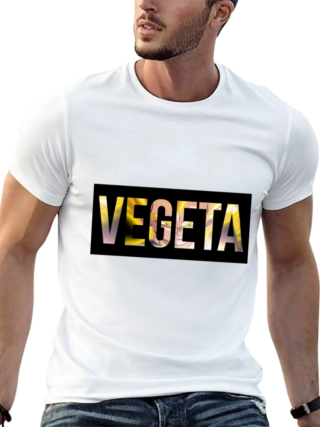 Vegeta Dragon Ball Z Black Graphic Tee