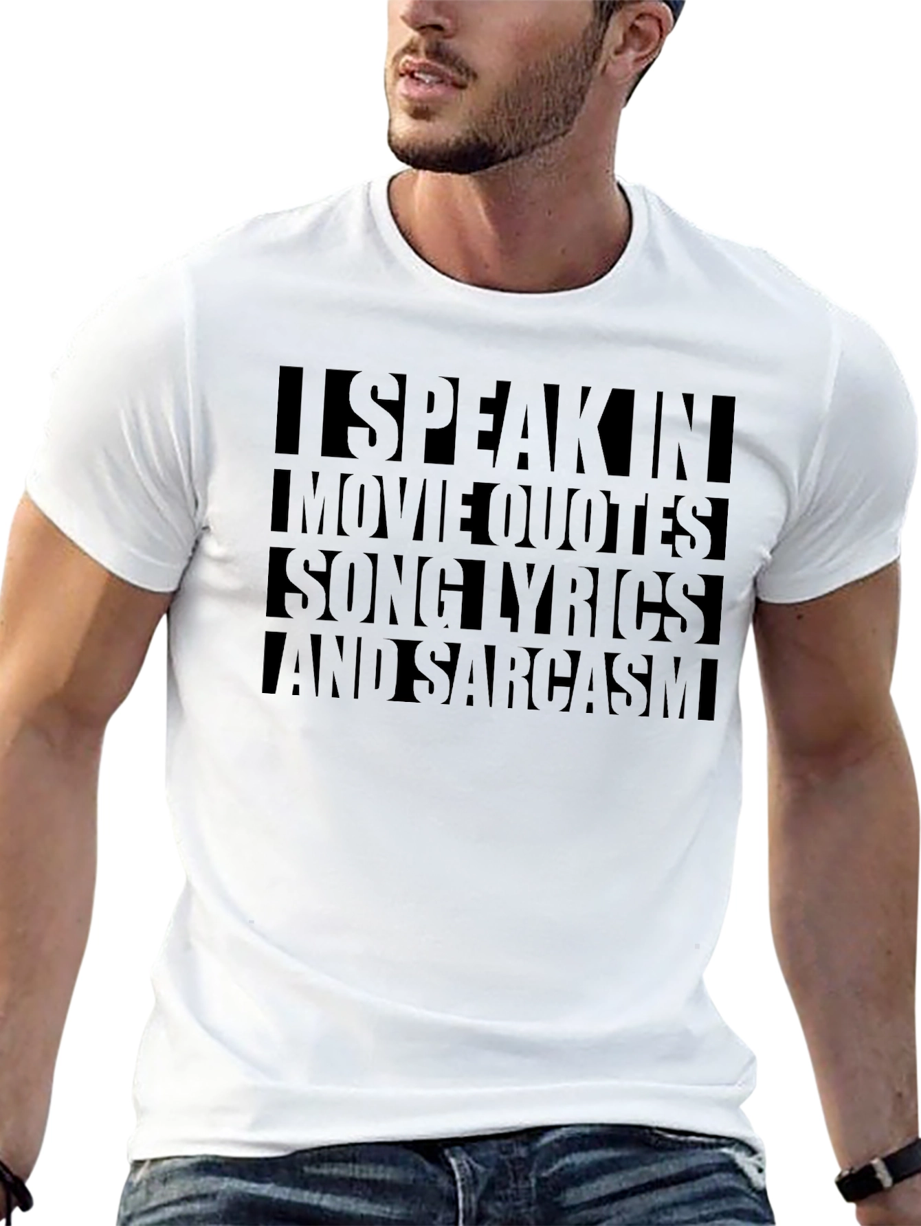 I Speak In Movie Quotes Sarcasm Graphic T-Shirt