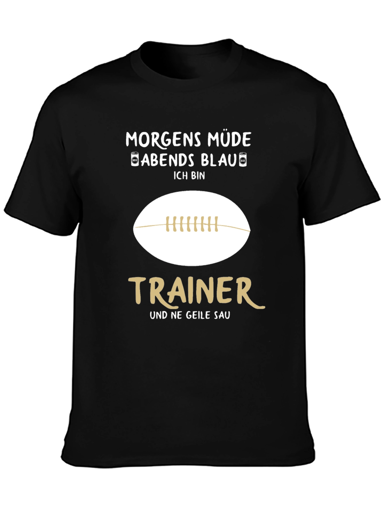 Morgens Müde Abends Blau Trainer Graphic Tee