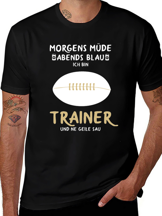 Morgens Müde Abends Blau Trainer Graphic Tee