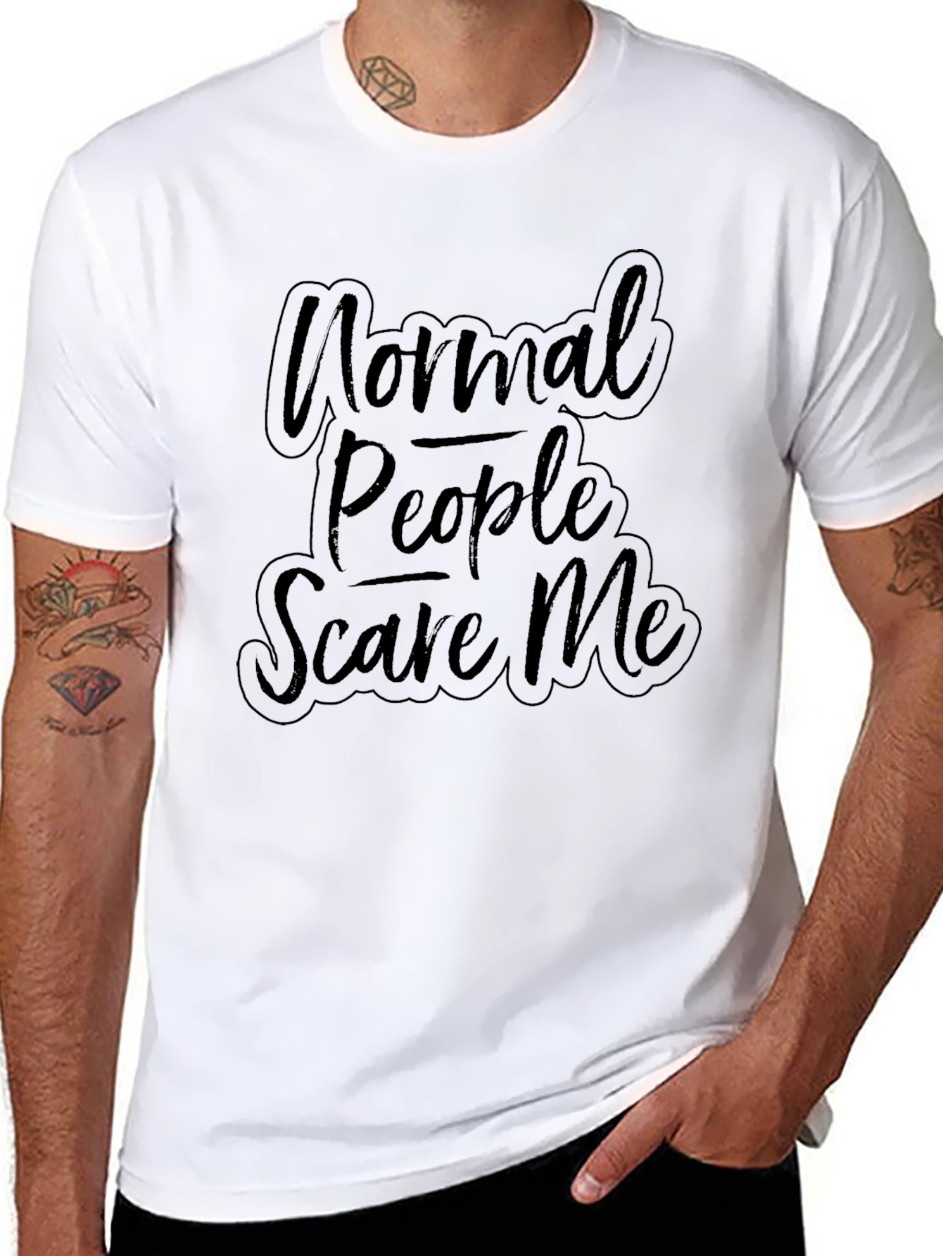 Normal People Scare Me Graphic T-Shirt