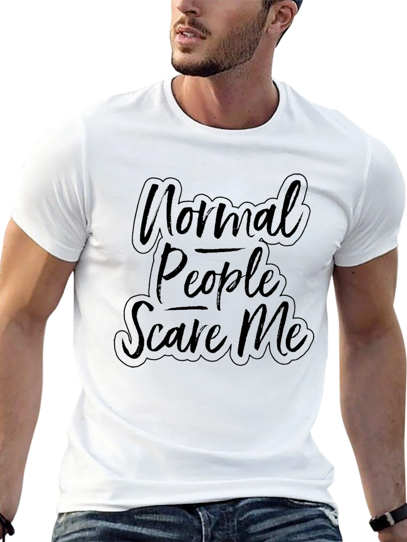 Normal People Scare Me Graphic T-Shirt