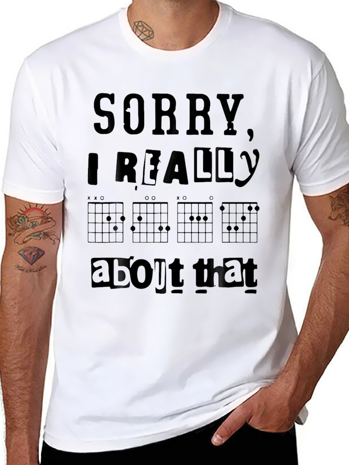 Sorry Chord Chart Graphic T-Shirt