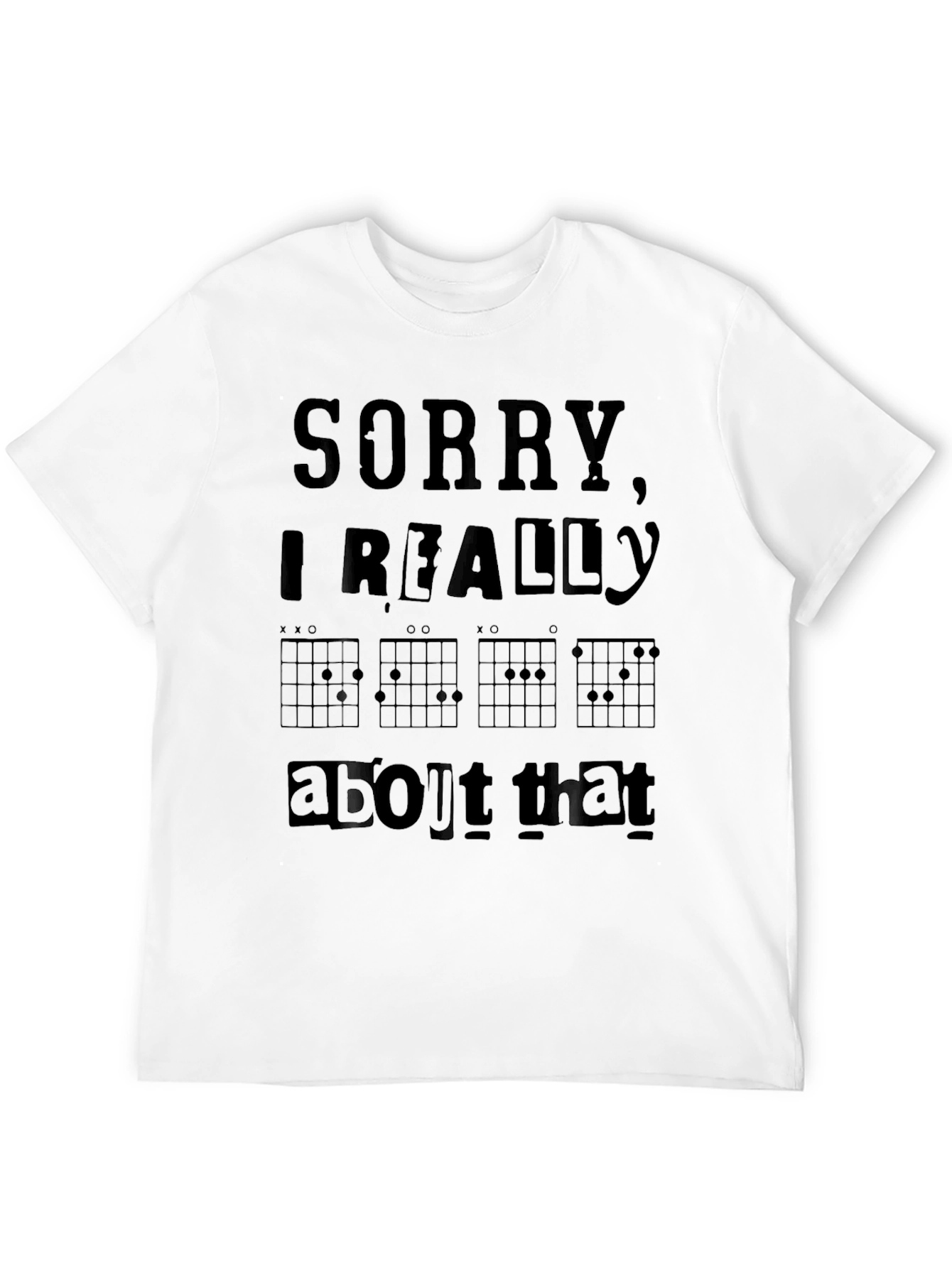 Sorry Chord Chart Graphic T-Shirt