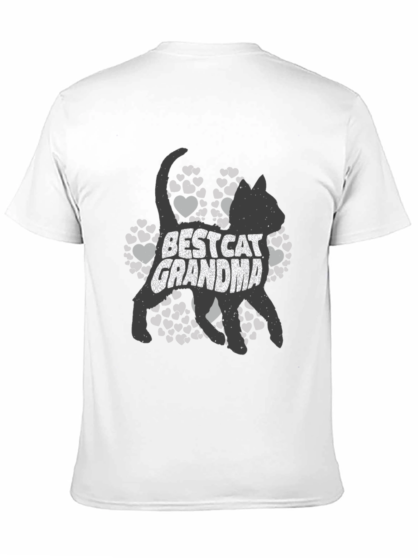Best Cat Grandma T-Shirt - Black