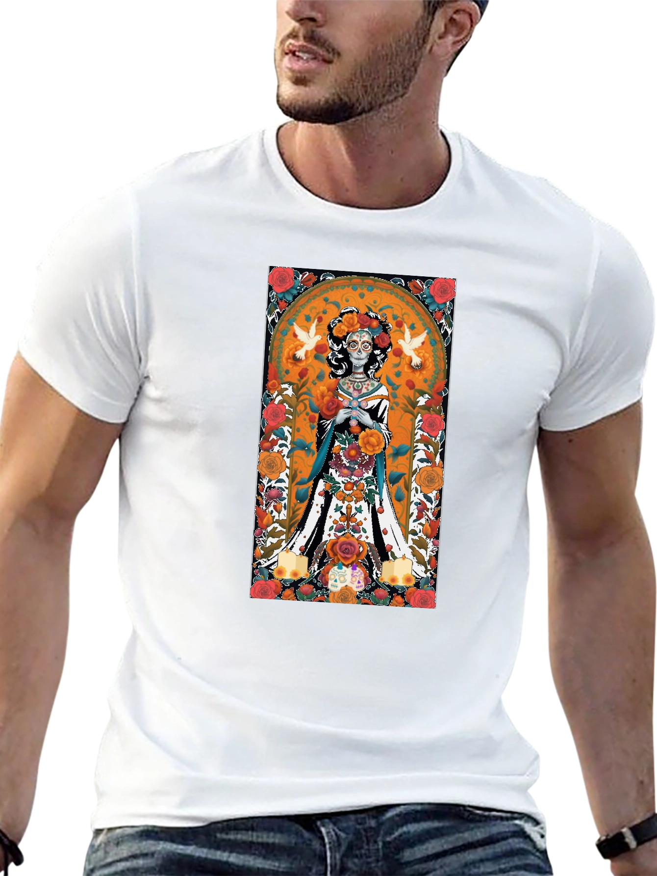 Day of the Dead Woman Black T-Shirt