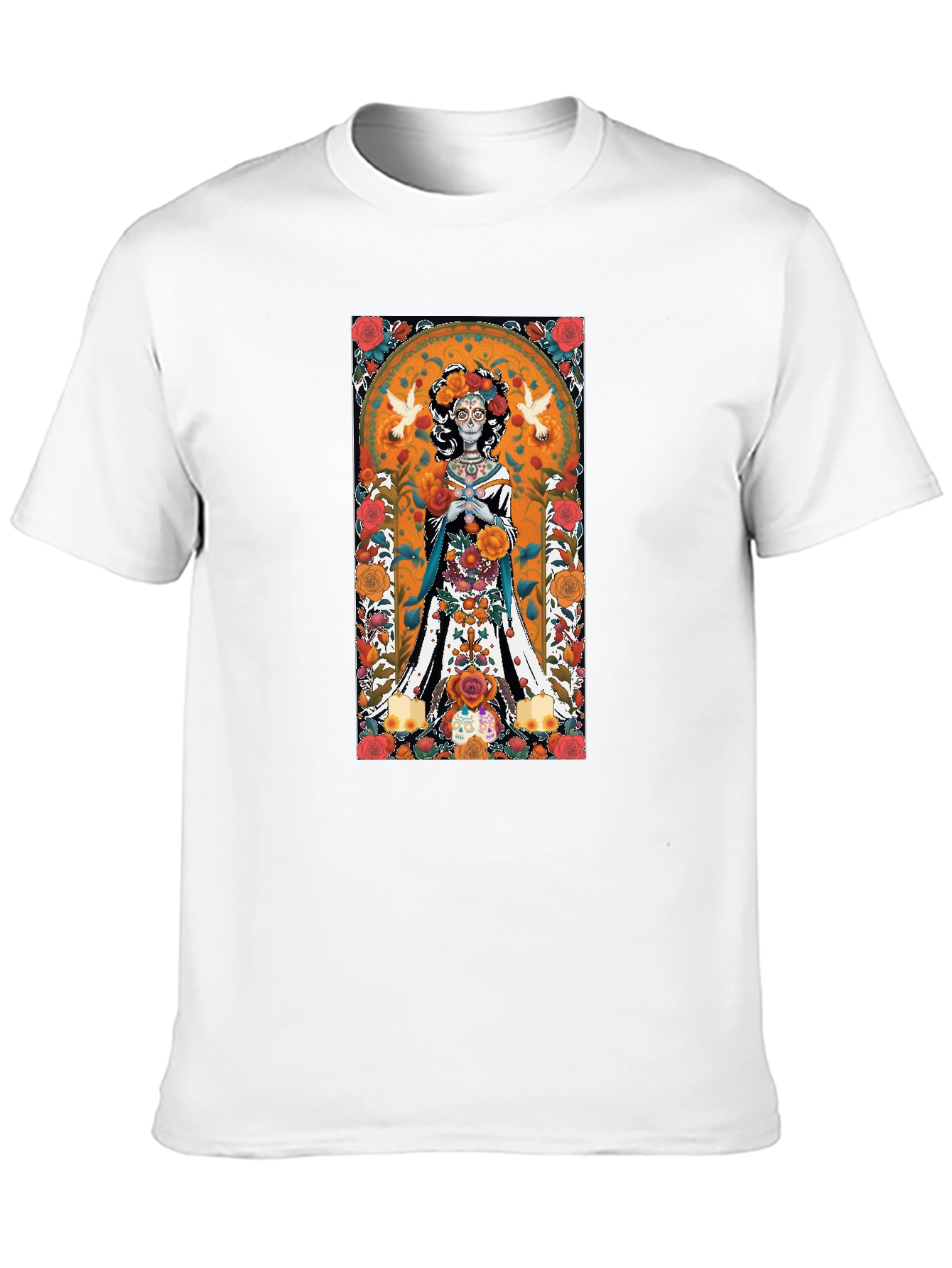Day of the Dead Woman Black T-Shirt
