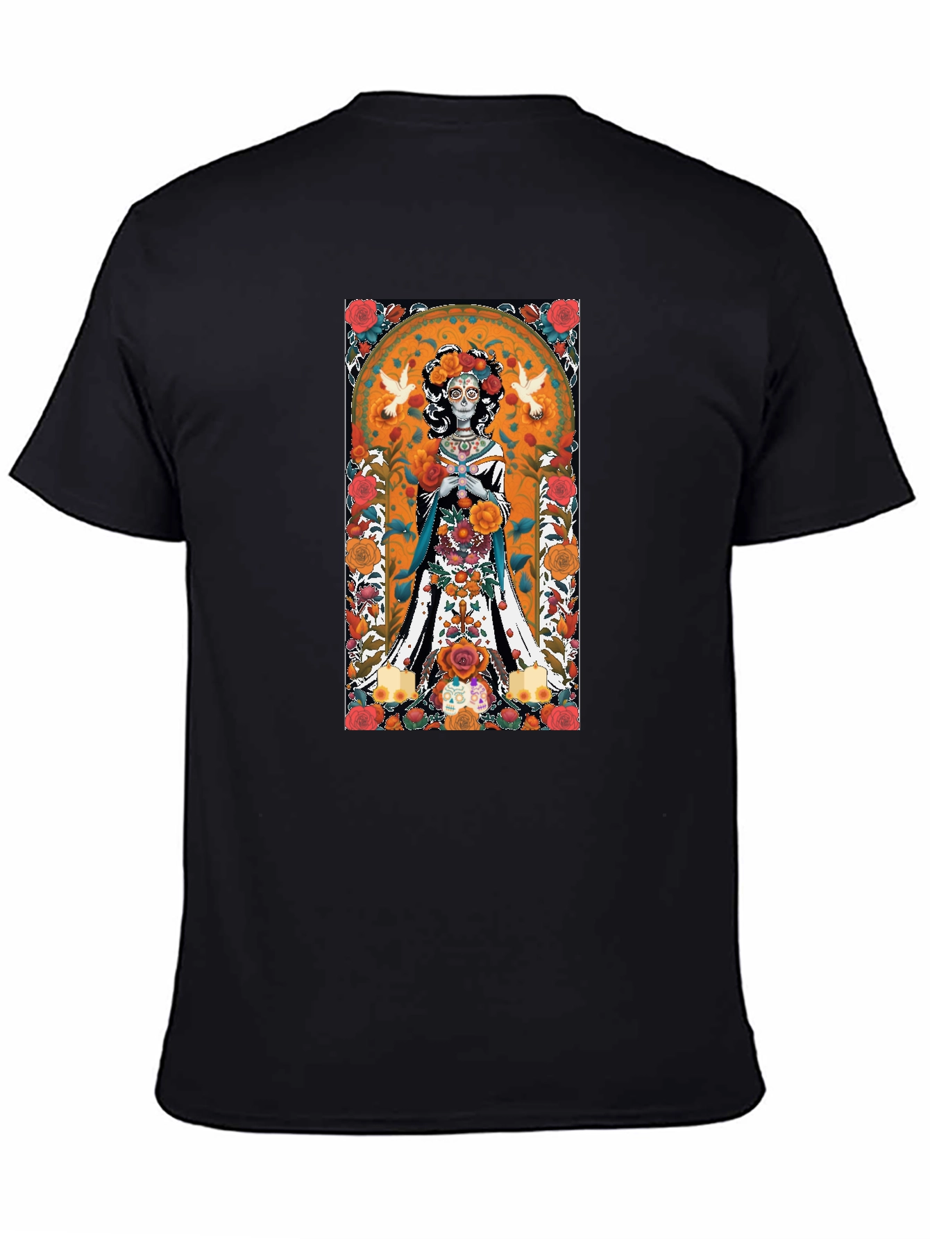 Day of the Dead Woman Black T-Shirt