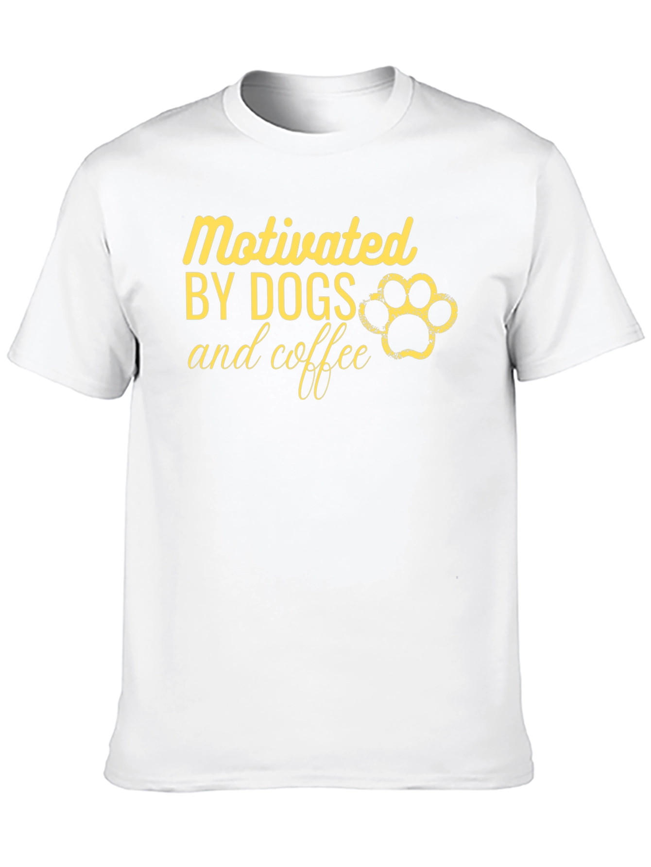 Motivated by Dogs and Coffee Graphic T-Shirt