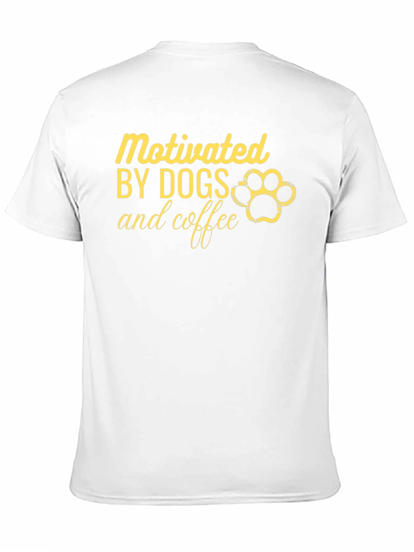 Motivated by Dogs and Coffee Graphic T-Shirt