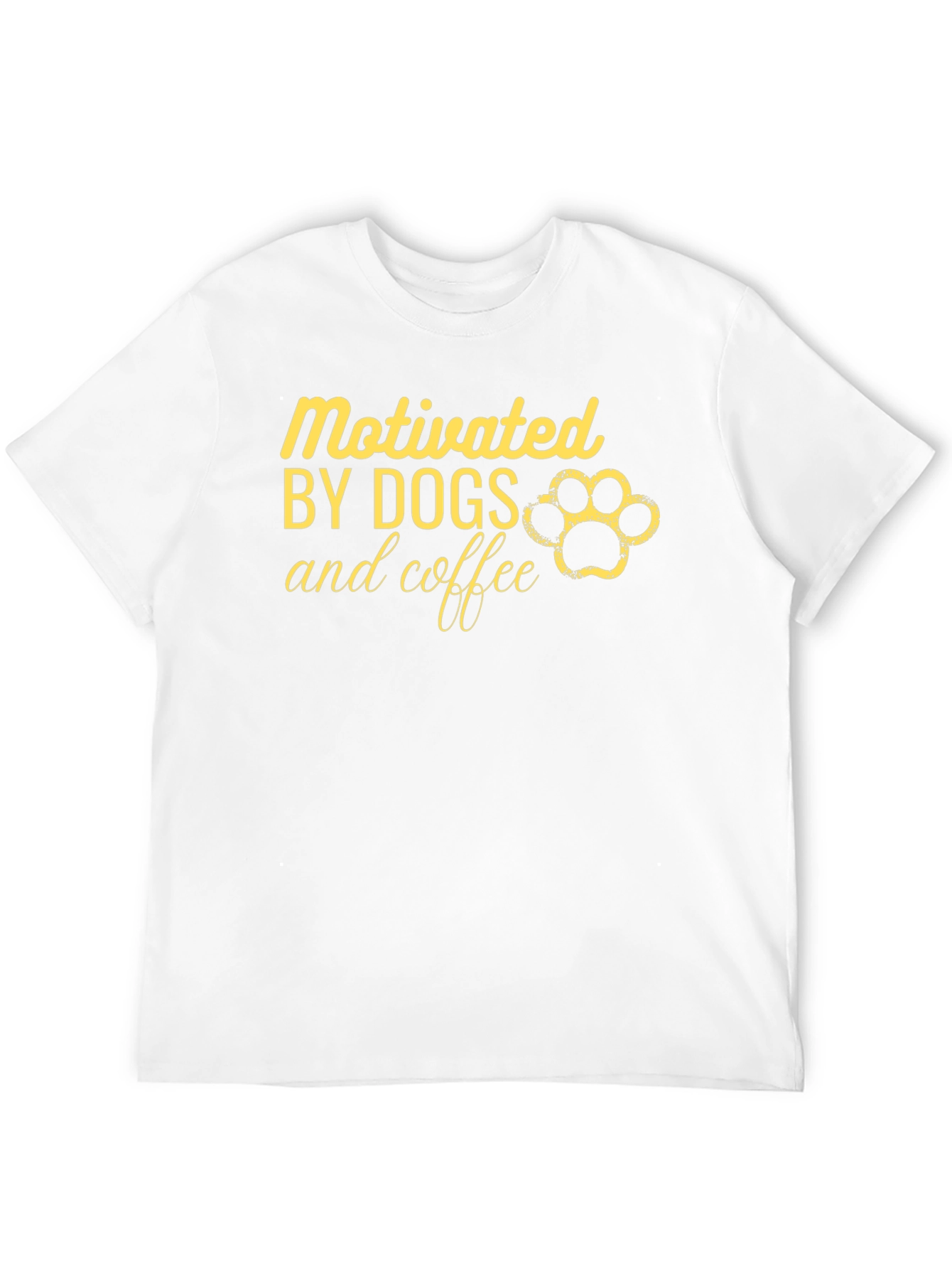 Motivated by Dogs and Coffee Graphic T-Shirt