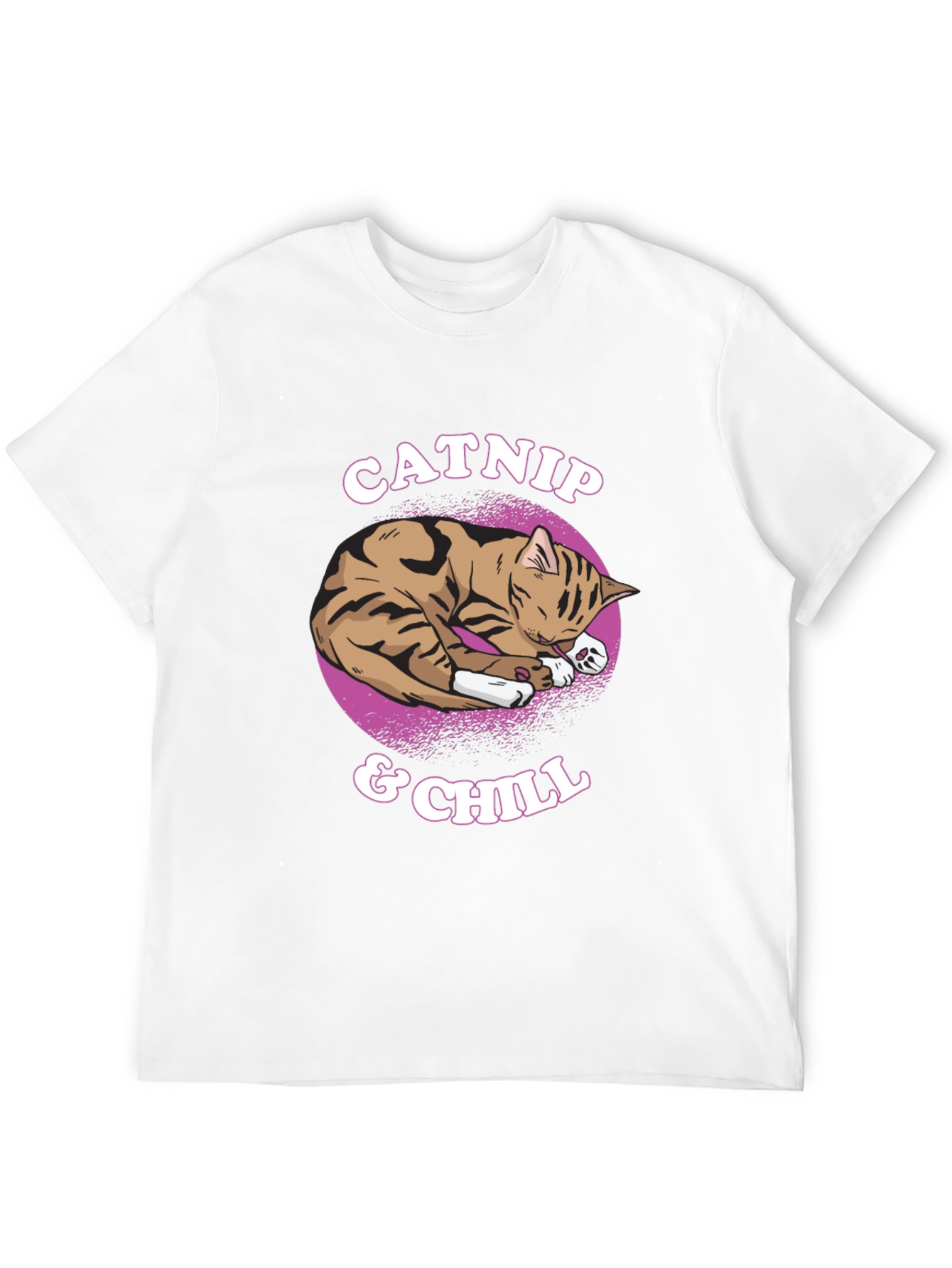 Catnip & Chill T-Shirt - Cute Cat Graphic Tee