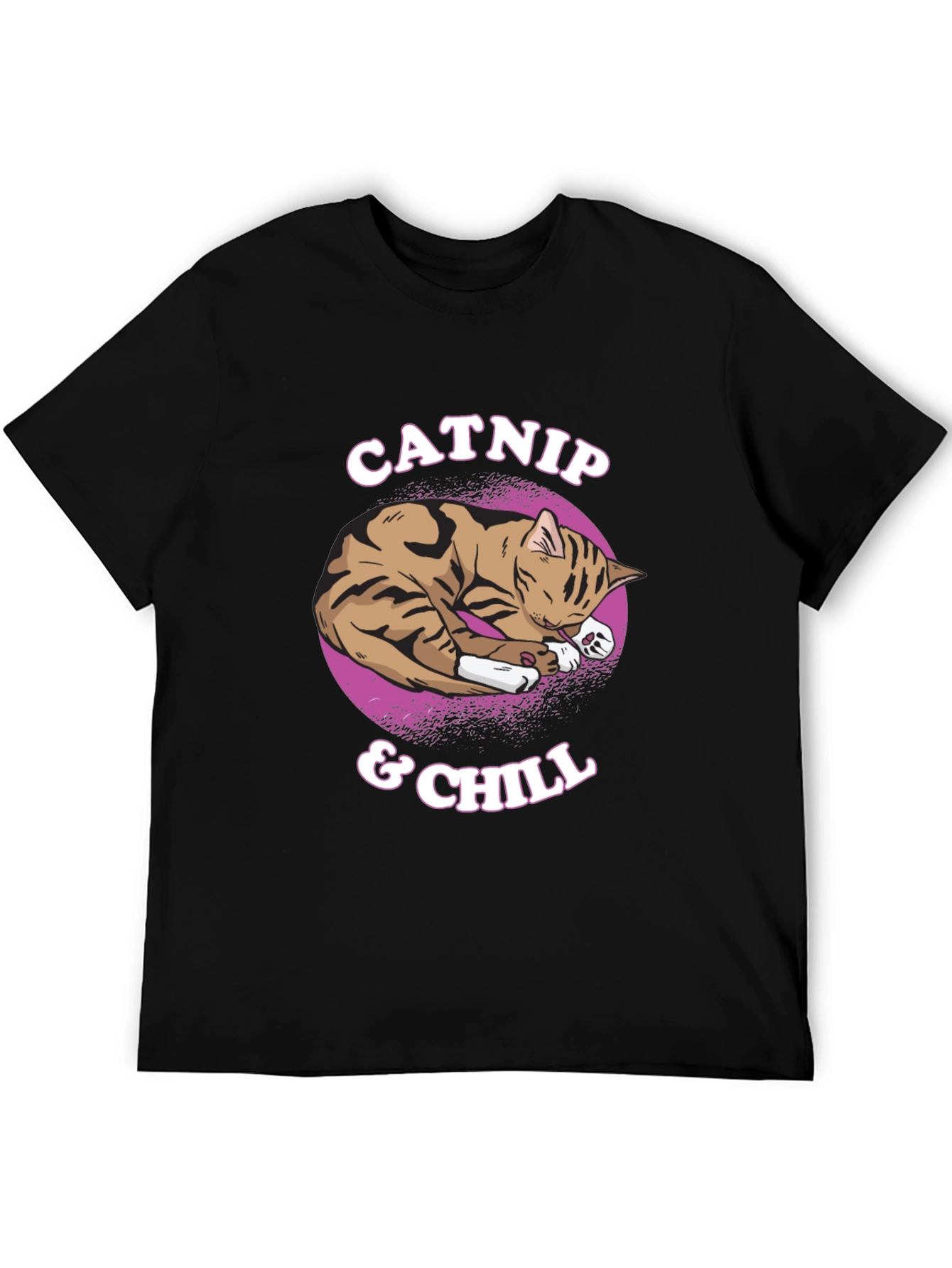 Catnip & Chill T-Shirt - Cute Cat Graphic Tee