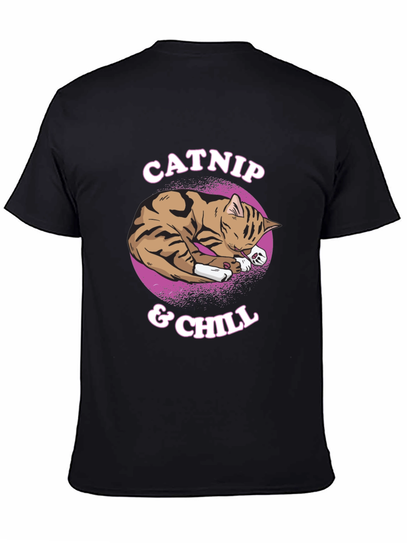 Catnip & Chill T-Shirt - Cute Cat Graphic Tee