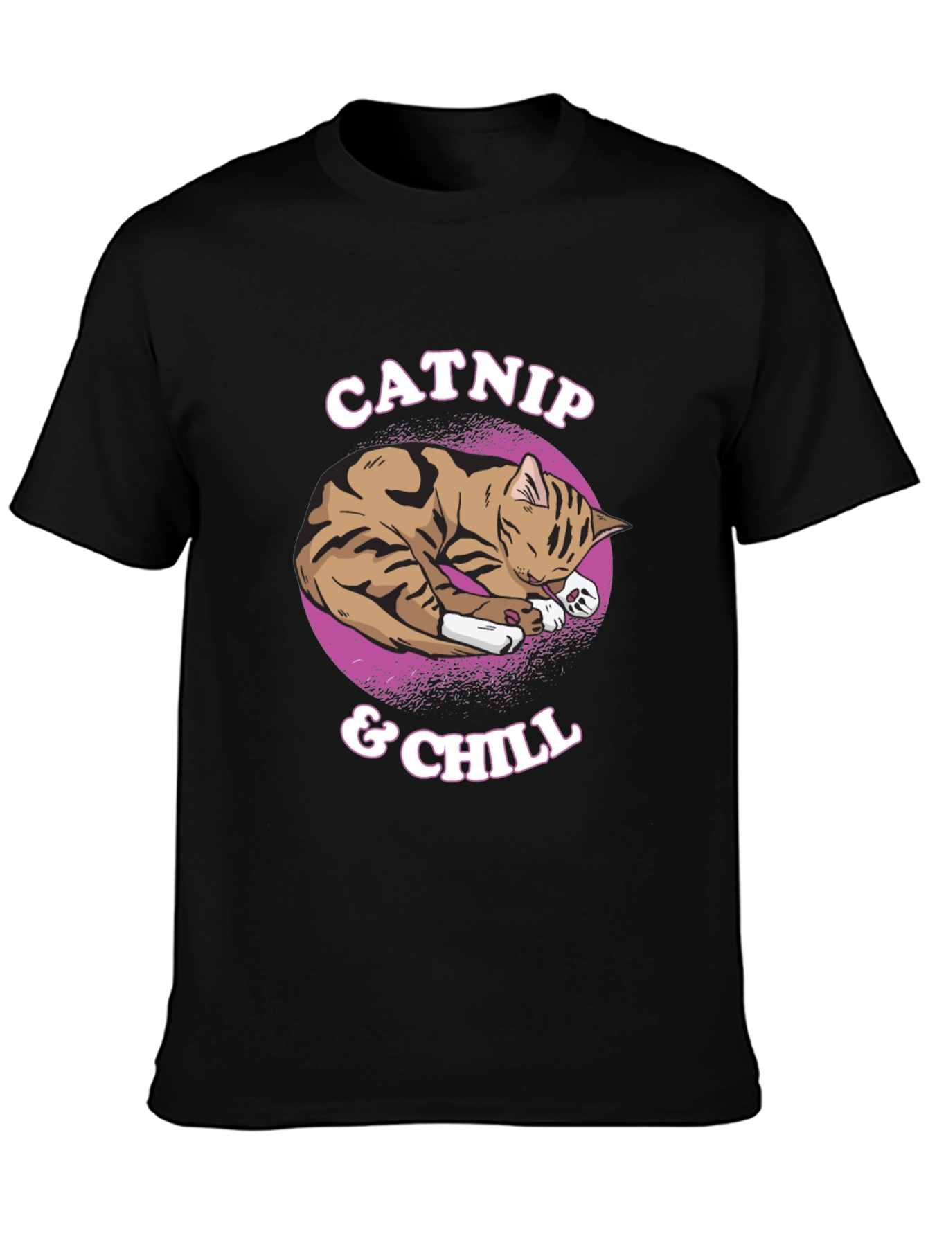 Catnip & Chill T-Shirt - Cute Cat Graphic Tee