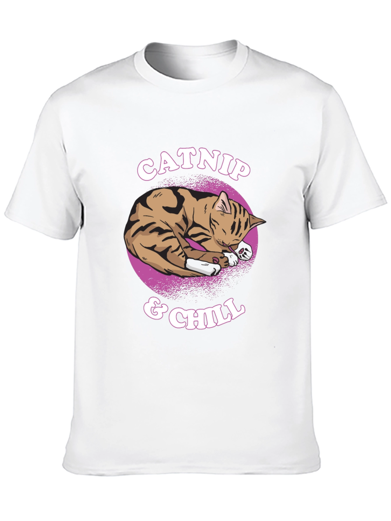 Catnip & Chill T-Shirt - Cute Cat Graphic Tee