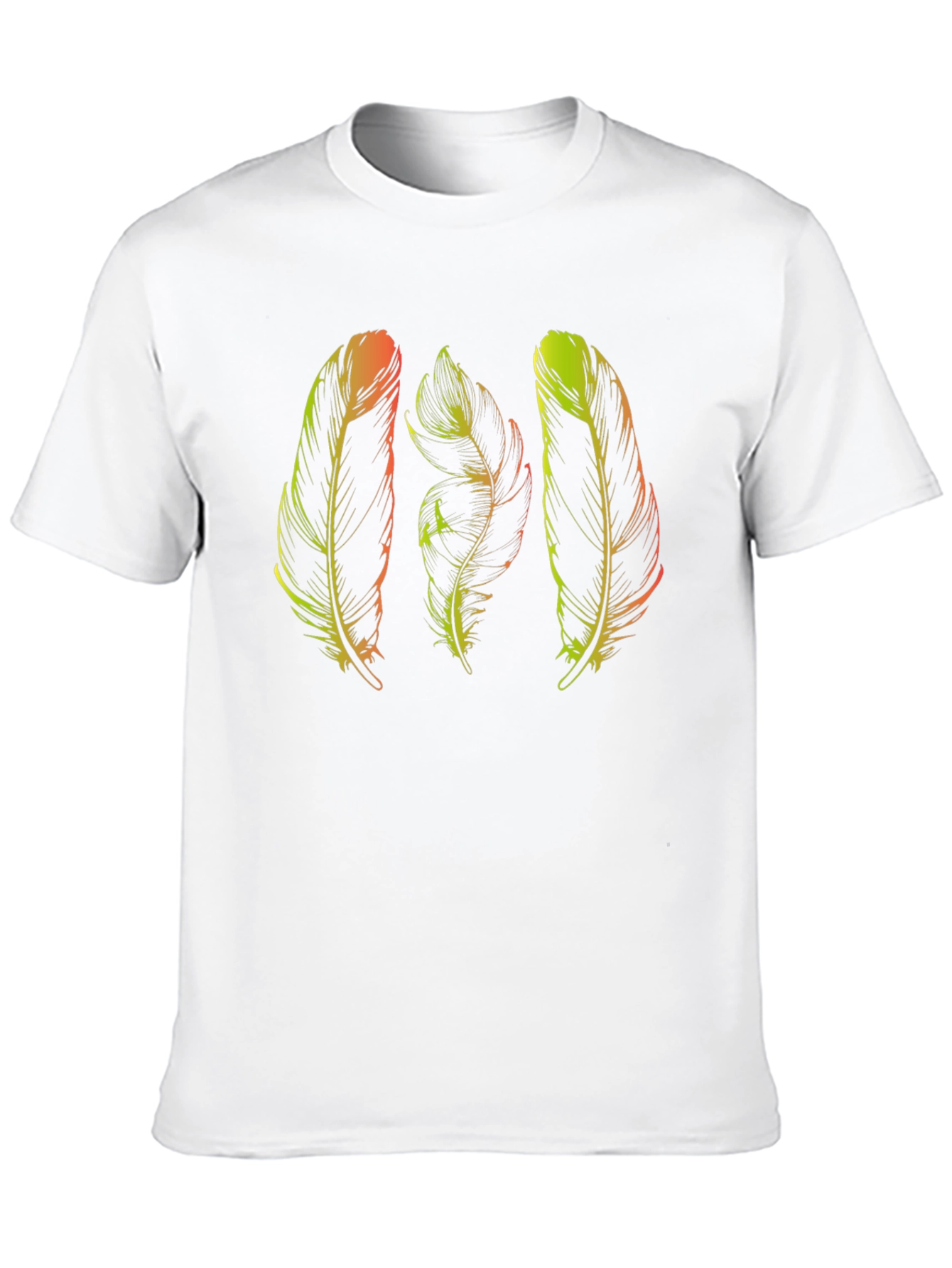 Feather Graphic Black T-Shirt