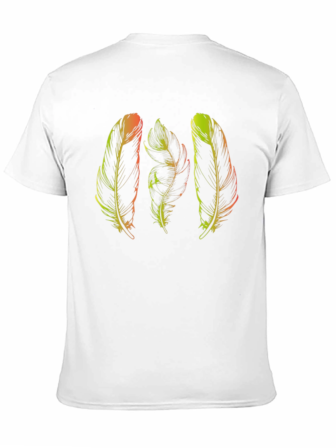 Feather Graphic Black T-Shirt