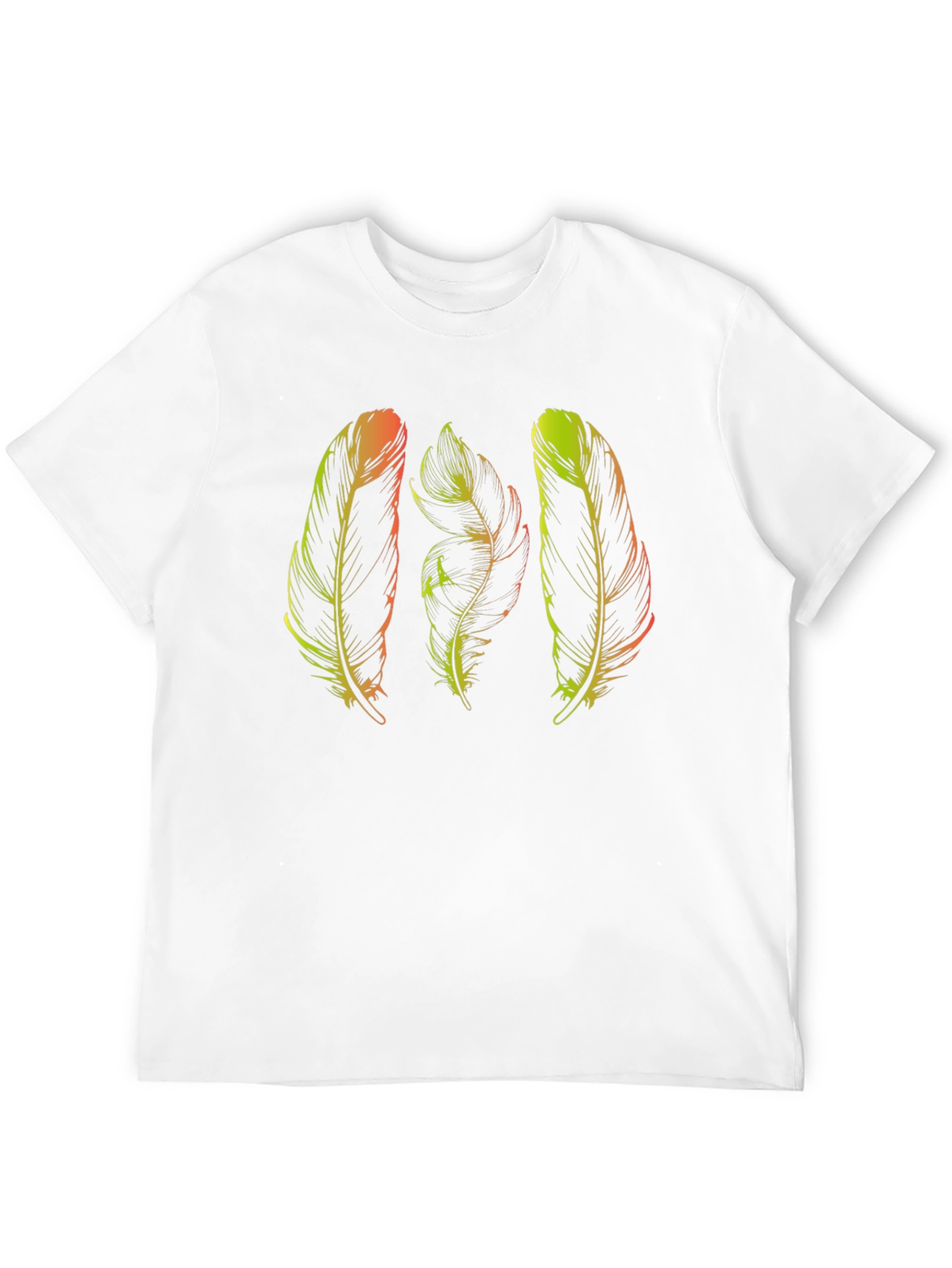 Feather Graphic Black T-Shirt