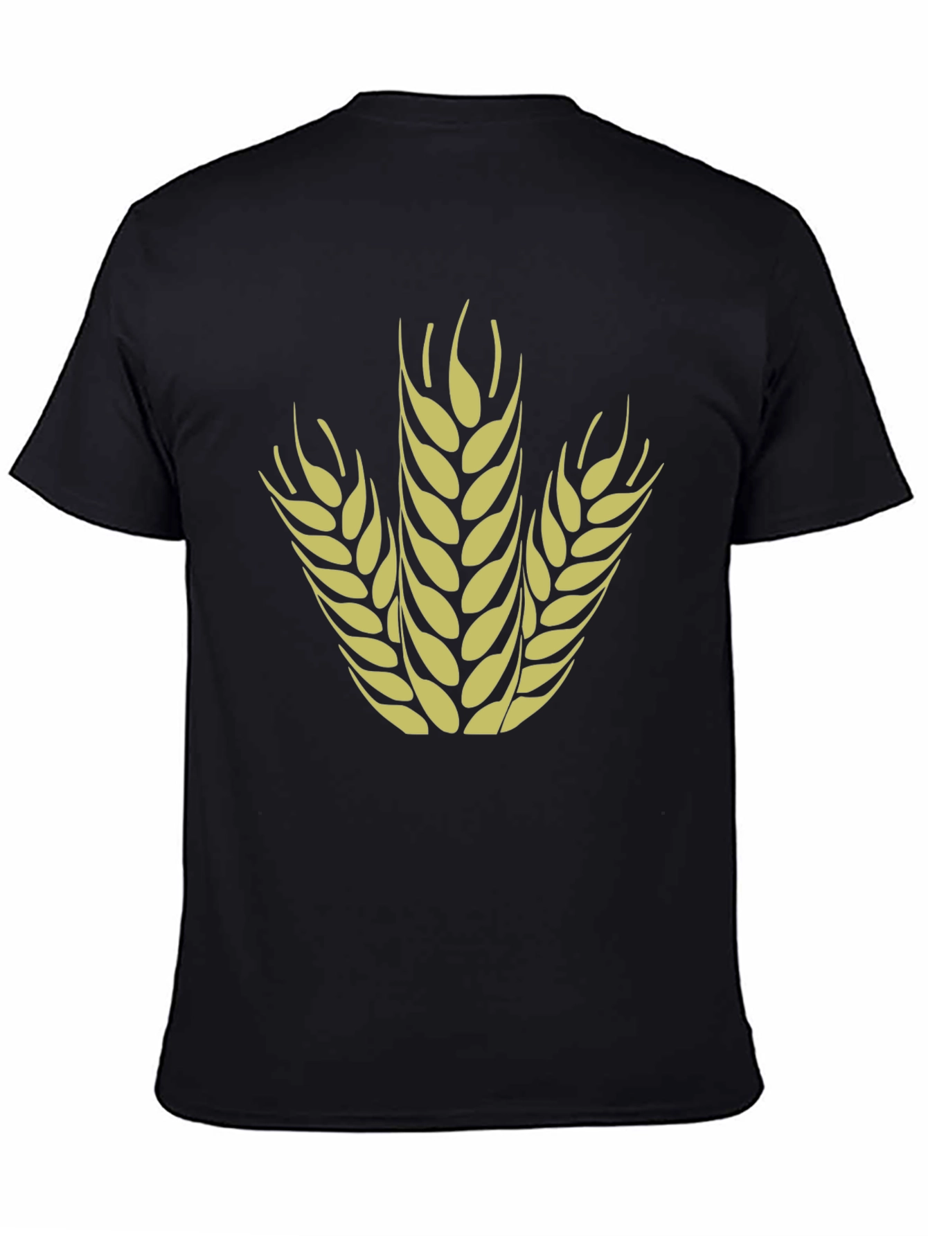 Wheat Graphic Tee - Stylish Black Cotton T-Shirt