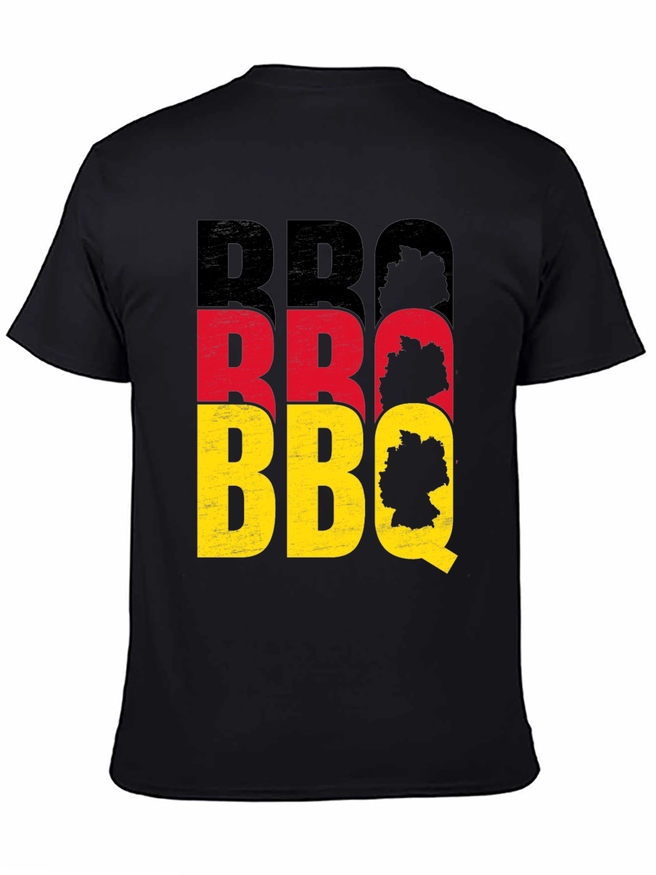 German BBQ T-Shirt - Black Crew Neck